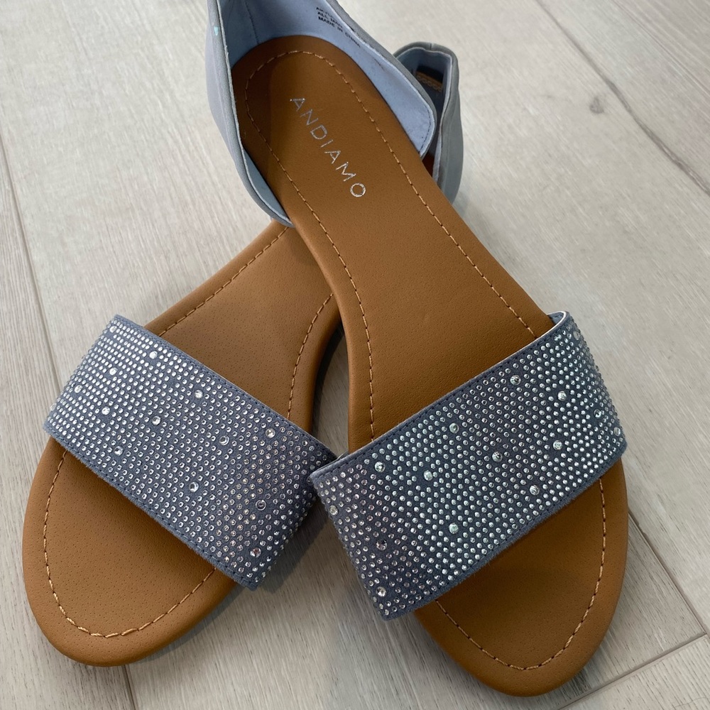 Baby Blue Glitter Sandal